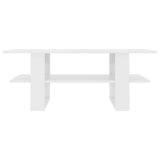Coffee Table White 110x55x42 cm Engineered Wood