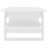 Coffee Table White 110x55x42 cm Engineered Wood