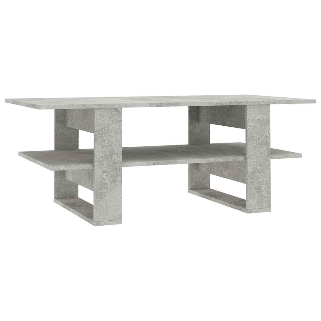 Coffee Table Concrete Grey 110x55x42 cm Engineered Wood