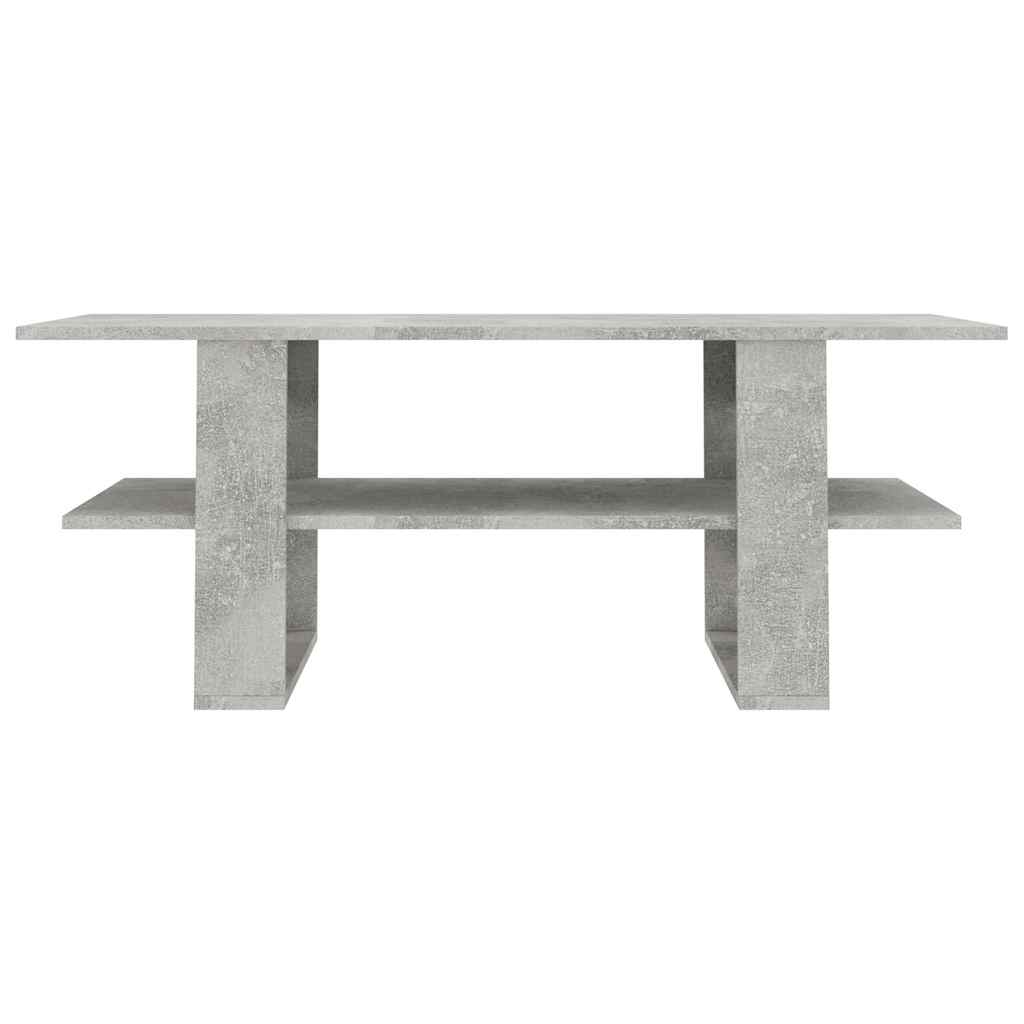 Coffee Table Concrete Grey 110x55x42 cm Engineered Wood
