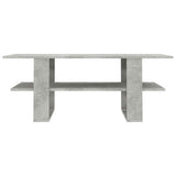 Coffee Table Concrete Grey 110x55x42 cm Engineered Wood - Top-Down View