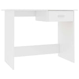 Desk White 100x50x76 cm Engineered Wood