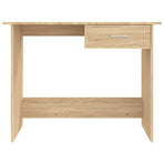 Desk Sonoma Oak 100x50x76 cm Engineered Wood