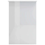 Desk High Gloss White 100x50x76 cm Engineered Wood