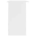 Desk with Drawers White 110x50x76 cm Engineered Wood