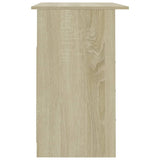 Desk with Drawers Sonoma Oak 110x50x76 cm Engineered Wood