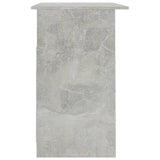 Desk with Drawers Concrete Grey 110x50x76 cm Engineered Wood - 45-Degree Angle