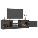 TV Cabinet Grey 120x30x35.5 cm Engineered Wood - Top-Down View