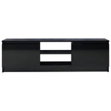 TV Cabinet High Gloss Black 120x30x35.5 cm Engineered Wood