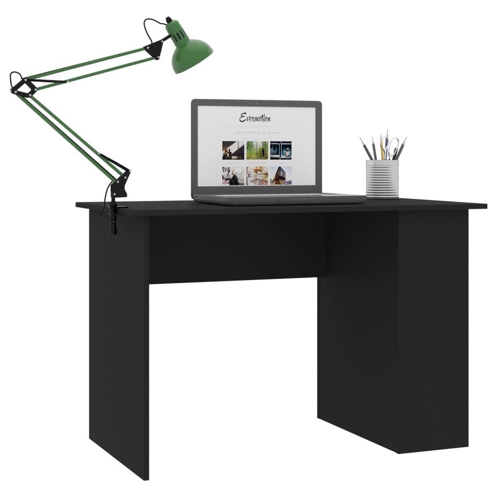 Desk Black 110x60x73 cm Engineered Wood