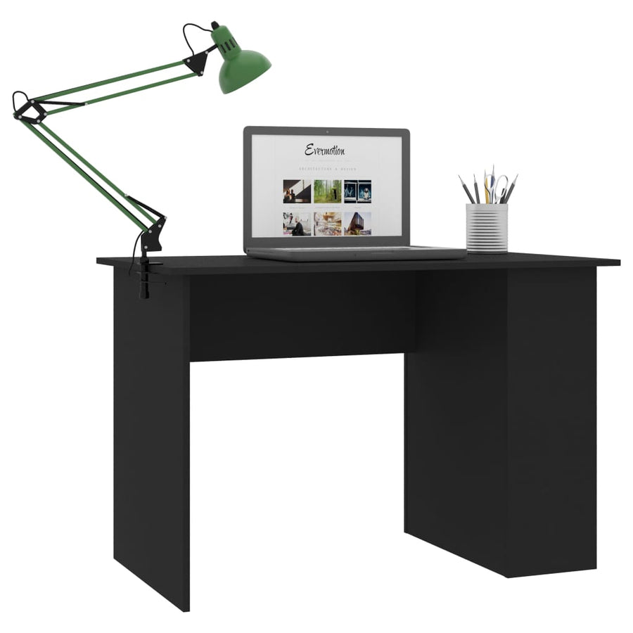 Desk Black 110x60x73 cm Engineered Wood