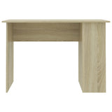 Desk Sonoma Oak 110x60x73 cm Engineered Wood - Top-Down View