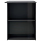 Desk High Gloss Grey 110x60x73 cm Engineered Wood