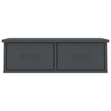 Wall-mounted Drawer Shelf Grey 60x26x18.5 cm Engineered Wood