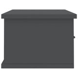 Wall-mounted Drawer Shelf Grey 60x26x18.5 cm Engineered Wood