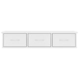 Wall-mounted Drawer Shelf White 88x26x18.5 cm Engineered Wood