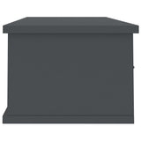 Wall-mounted Drawer Shelf Grey 88x26x18.5 cm Engineered Wood - 45-Degree Angle