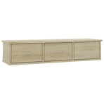 Wall-mounted Drawer Shelf Sonoma Oak 88x26x18.5 cm