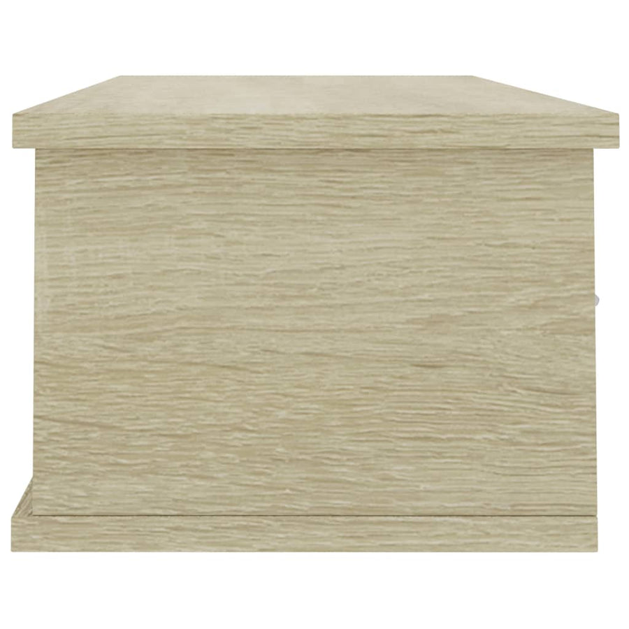 Wall-mounted Drawer Shelf Sonoma Oak 88x26x18.5 cm