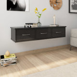 Wall-mounted Drawer Shelf High Gloss Black 88x26x18.5 cm Engineered Wood