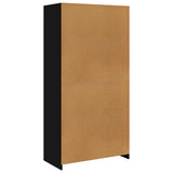 Wardrobe Black 100x50x200 cm Engineered Wood