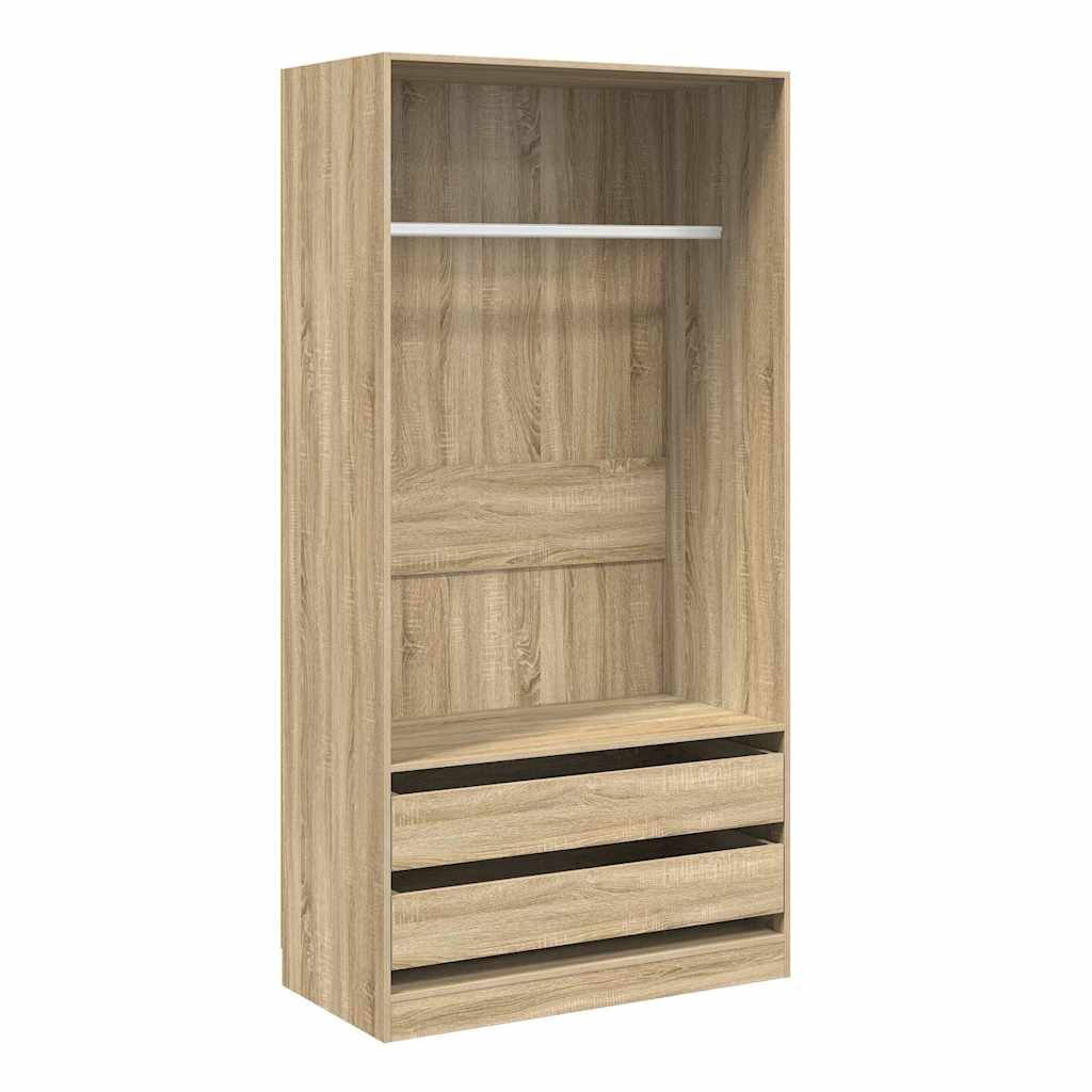 Wardrobe Sonoma Oak 100x50x200 cm Engineered Wood