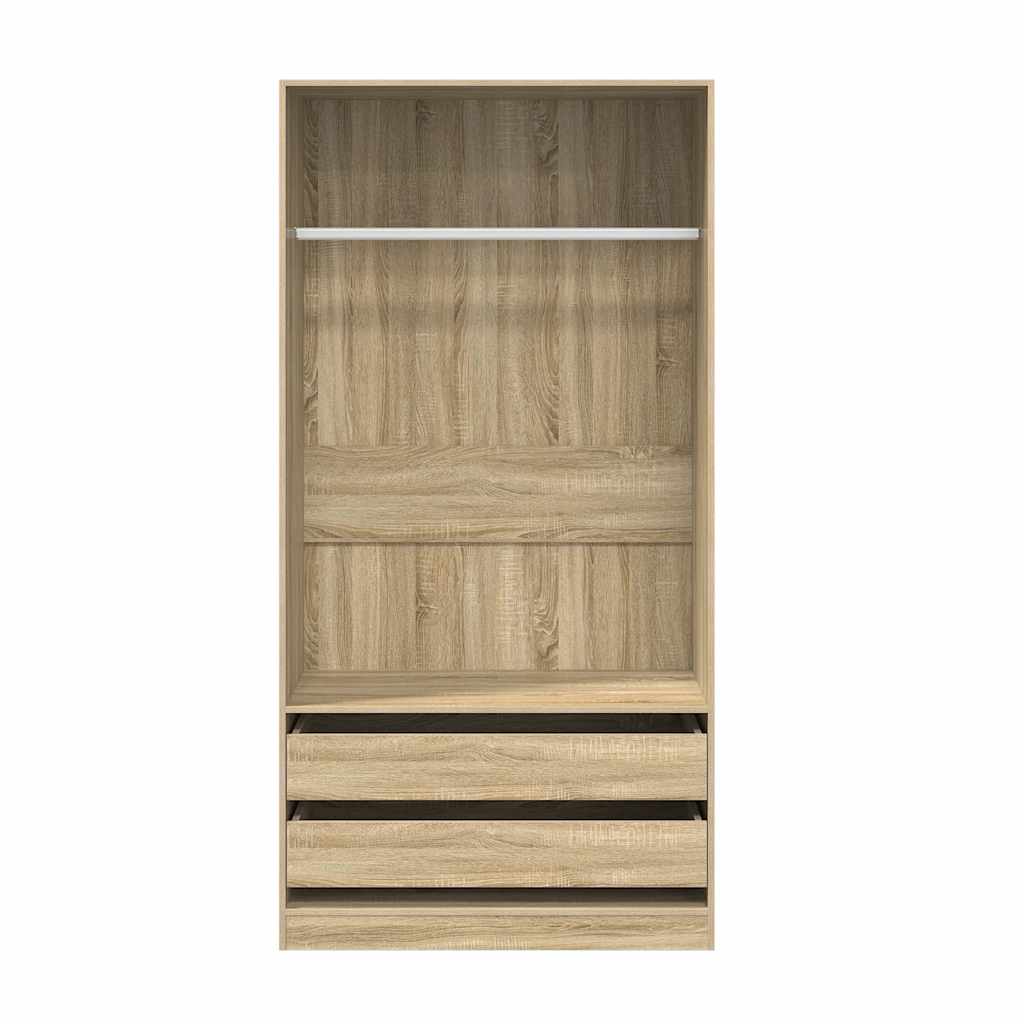 Wardrobe Sonoma Oak 100x50x200 cm Engineered Wood