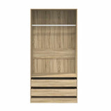Wardrobe Sonoma Oak 100x50x200 cm Engineered Wood