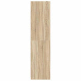 Wardrobe Sonoma Oak 100x50x200 cm Engineered Wood - 45-Degree Angle
