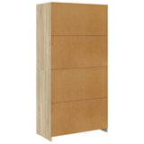Wardrobe Sonoma Oak 100x50x200 cm Engineered Wood - Rear View