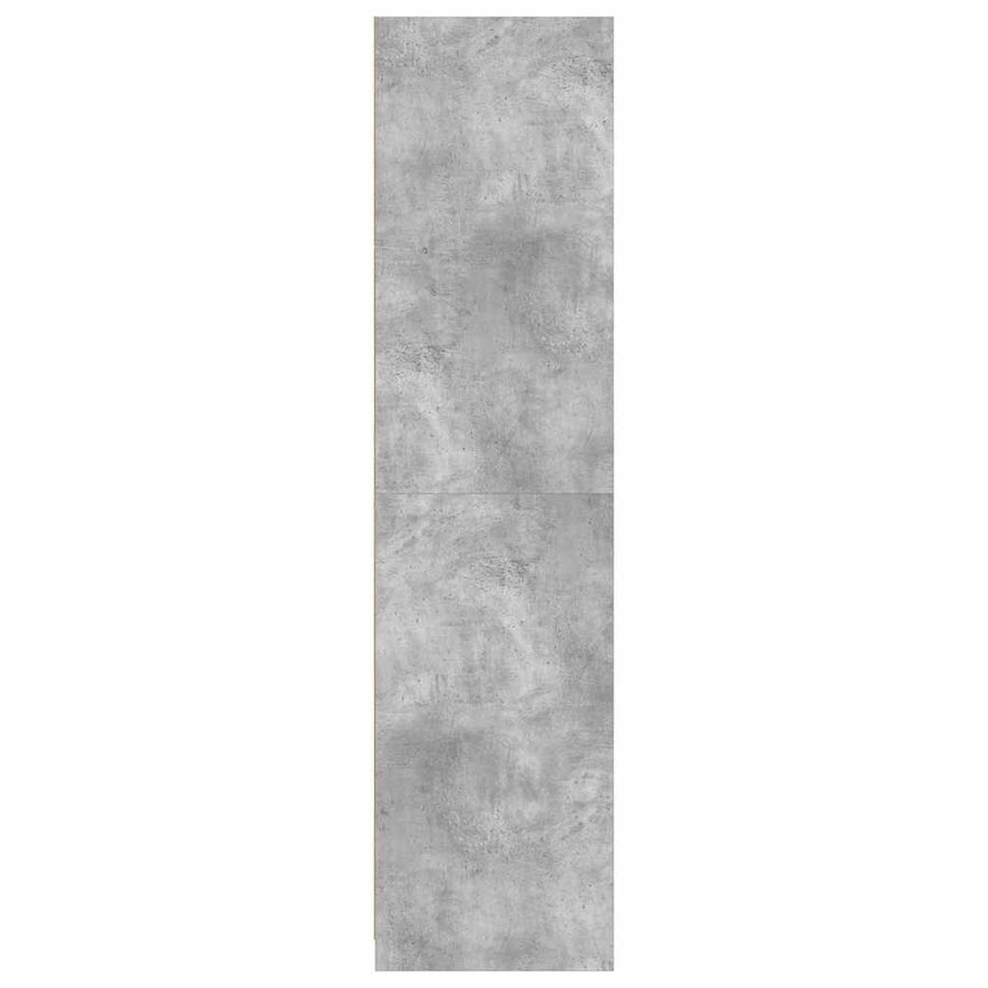 Wardrobe Concrete Grey 100x50x200 cm Engineered Wood
