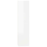 Wardrobe High Gloss White 100x50x200 cm Engineered Wood