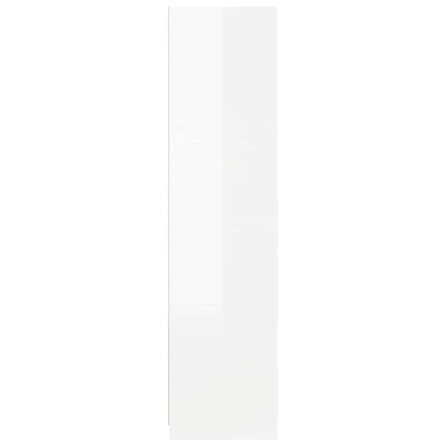 Wardrobe High Gloss White 100x50x200 cm Engineered Wood