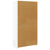 Wardrobe High Gloss White 100x50x200 cm Engineered Wood
