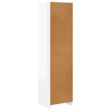 Wardrobe with Drawers High Gloss White 50x50x200 cm Engineered Wood