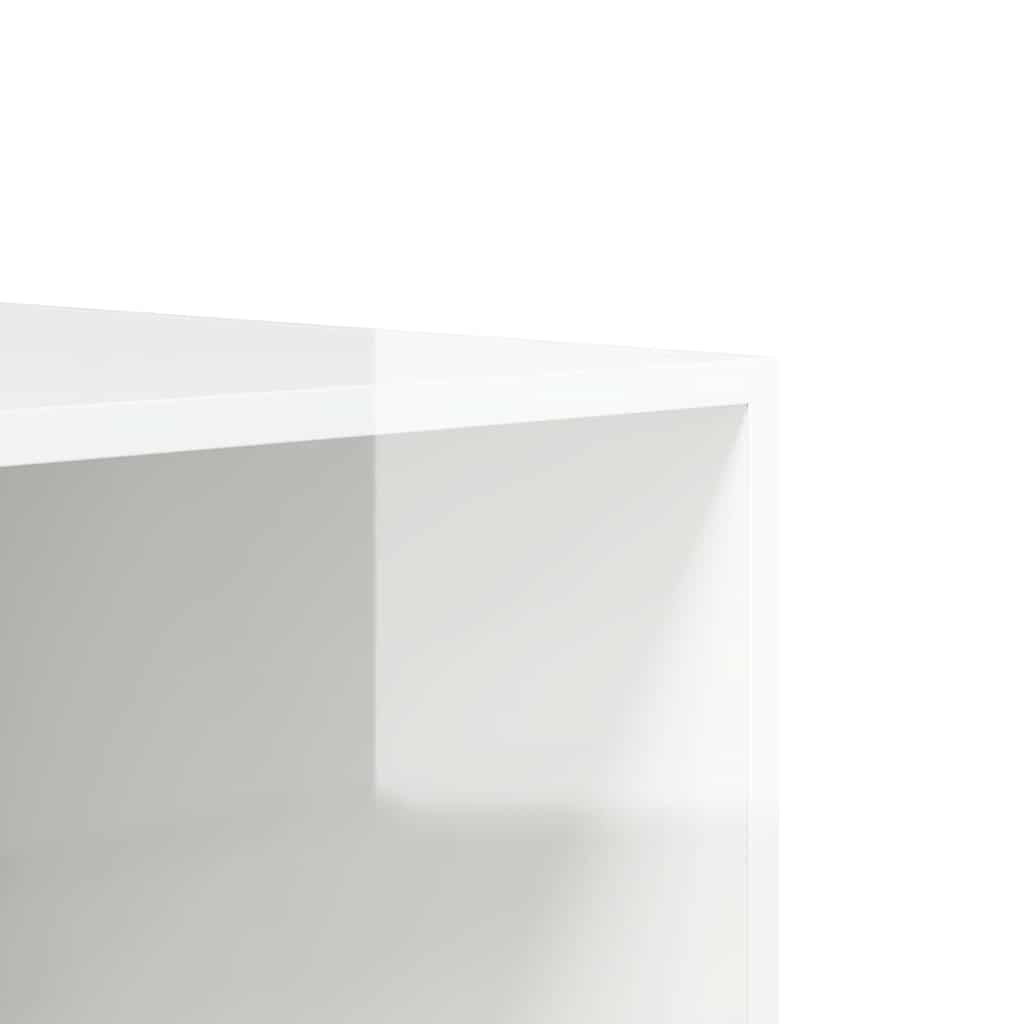 Wardrobe with Drawers High Gloss White 50x50x200 cm Engineered Wood