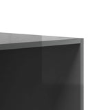 Wardrobe with Drawers High Gloss Grey 50x50x200 cm Engineered Wood