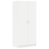 Wardrobe White 80x52x180 cm Engineered Wood