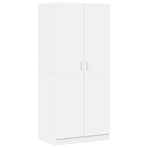 Wardrobe White 80x52x180 cm Engineered Wood