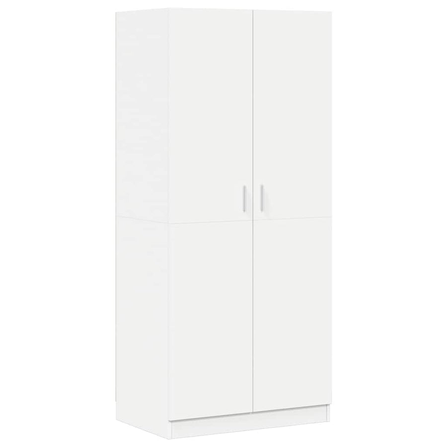 Wardrobe White 80x52x180 cm Engineered Wood