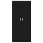 Wardrobe Black 80x52x180 cm Engineered Wood
