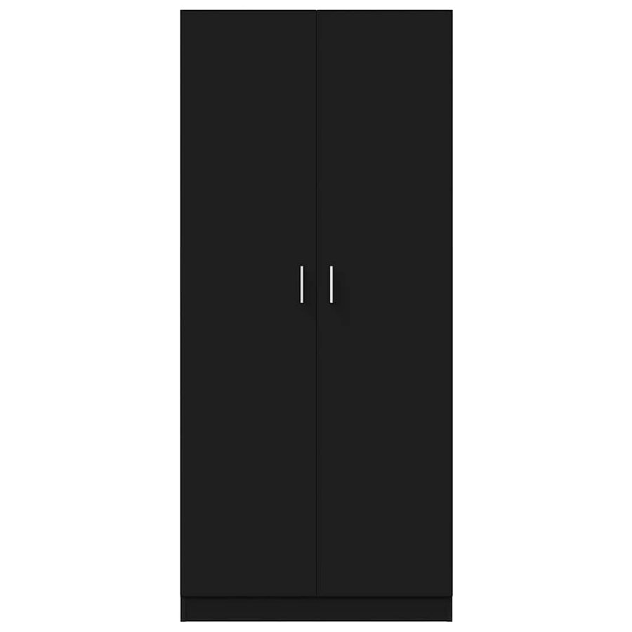 Wardrobe Black 80x52x180 cm Engineered Wood