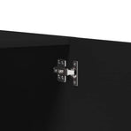 Wardrobe Black 80x52x180 cm Engineered Wood