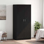 Wardrobe Black 80x52x180 cm Engineered Wood