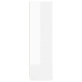 Wardrobe High Gloss White 80x52x180 cm Engineered Wood