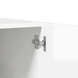 Wardrobe High Gloss White 80x52x180 cm Engineered Wood