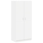 Wardrobe White 90x52x200 cm Engineered Wood