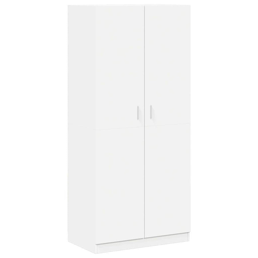 Wardrobe White 90x52x200 cm Engineered Wood