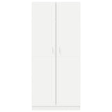 Wardrobe White 90x52x200 cm Engineered Wood