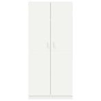 Wardrobe White 90x52x200 cm Engineered Wood